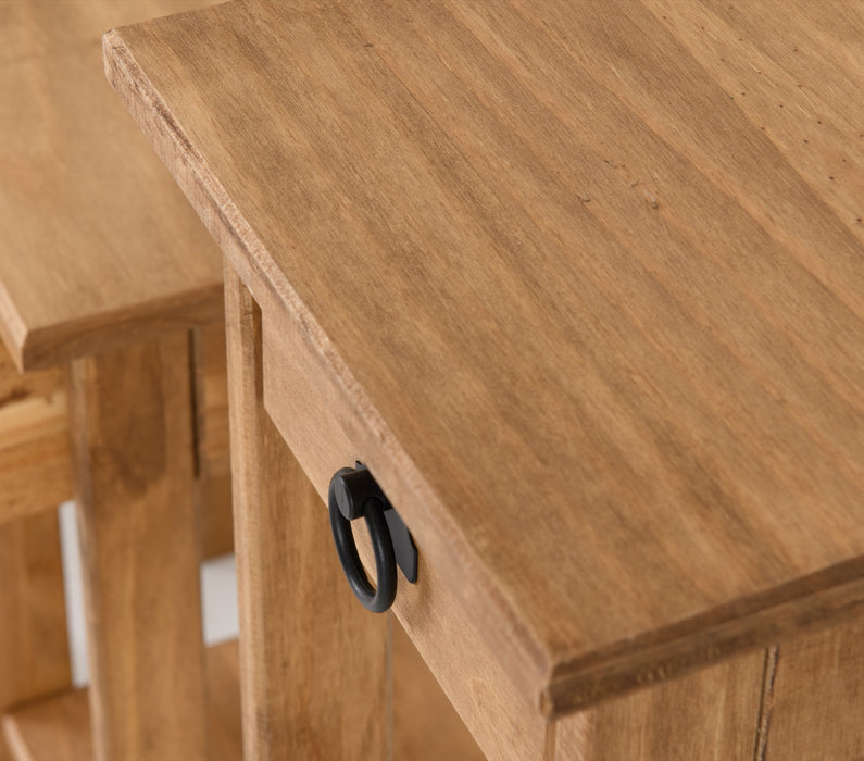 Corona Plant Stands (Set of 3) Distressed Waxed Pine
