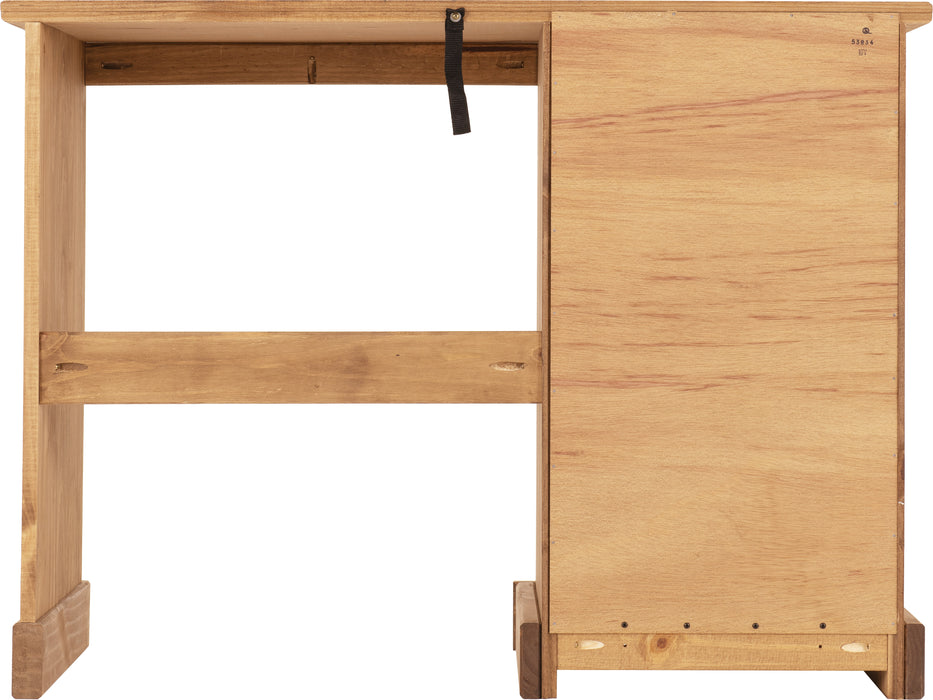 Corona 4 Drawer Dressing Table Distressed Waxed Pine