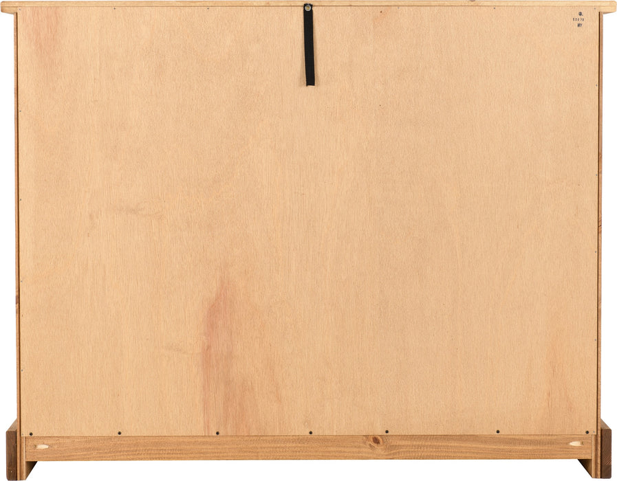 Corona 6 Drawer Chest Distressed Waxed Pine