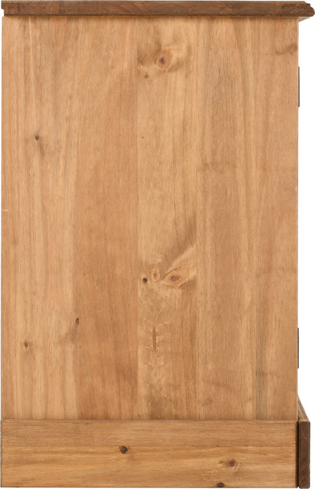 Corona Computer Desk Distressed Waxed Pine