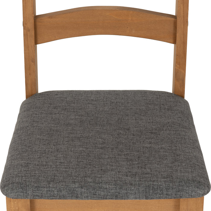 Fabric Seat Pad (Box of 2) Grey Fabric