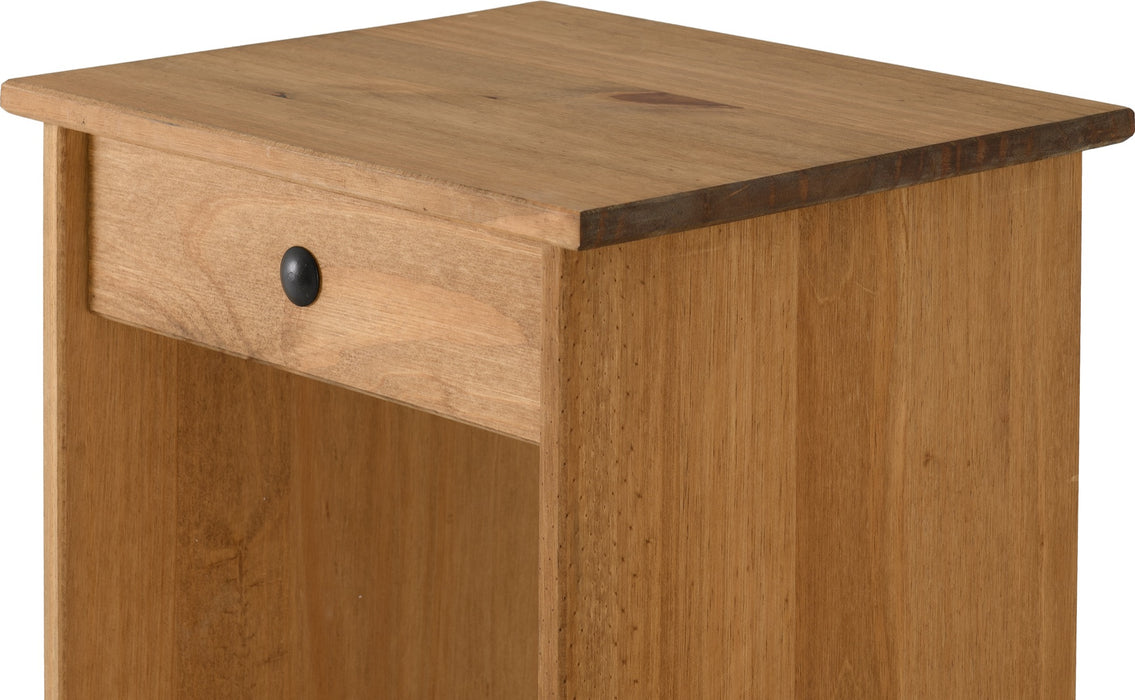 Corona Dressing Table Stool Distressed Waxed Pine