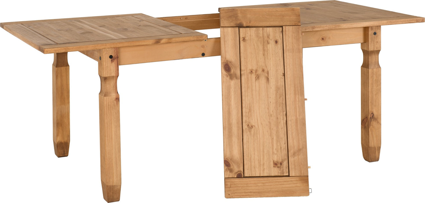 Corona Extending Dining Set (6 Chairs) Distressed Waxed Pine