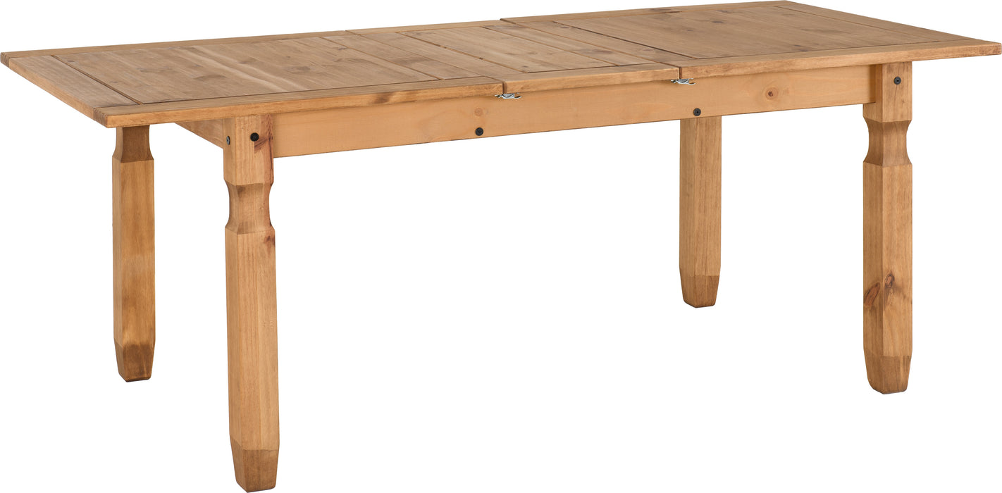 Corona Extending Dining Set (6 Chairs) Distressed Waxed Pine