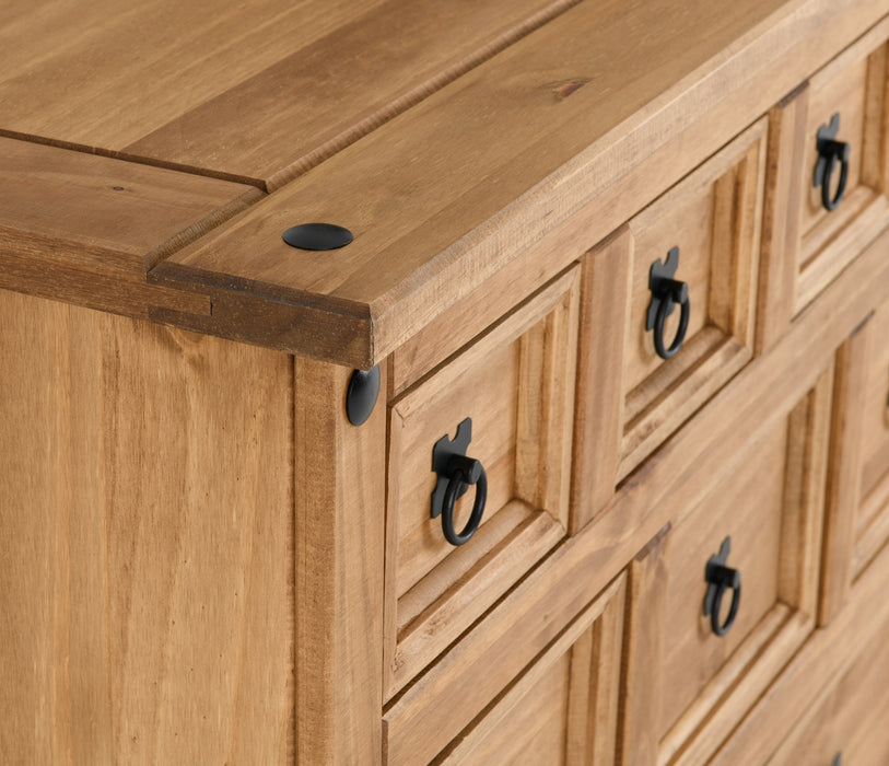 Corona 4+3+2 Drawer Merchant Chest Distressed Waxed Pine
