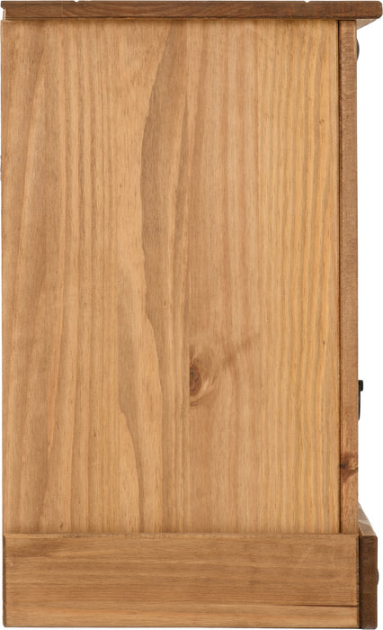 Corona Petite Bedside Distressed Waxed Pine