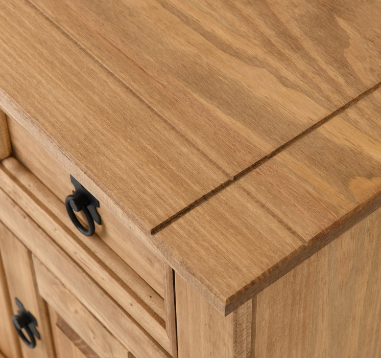 Corona Petite Bedside Distressed Waxed Pine