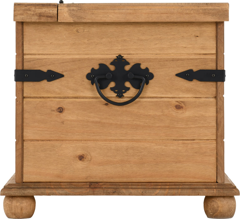 Corona Single Storage Chest Distressed Waxed Pine