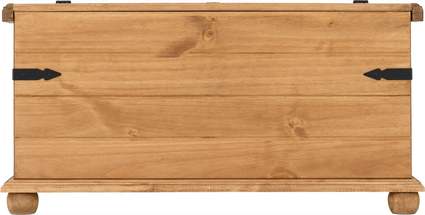 Corona Single Storage Chest Distressed Waxed Pine
