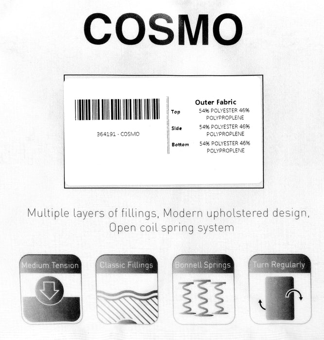 Cosmo 3' Mattress Cream