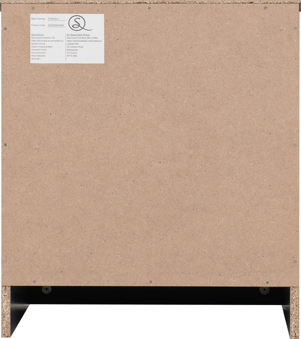 Dakota 1 Drawer Bedside Dark Grey