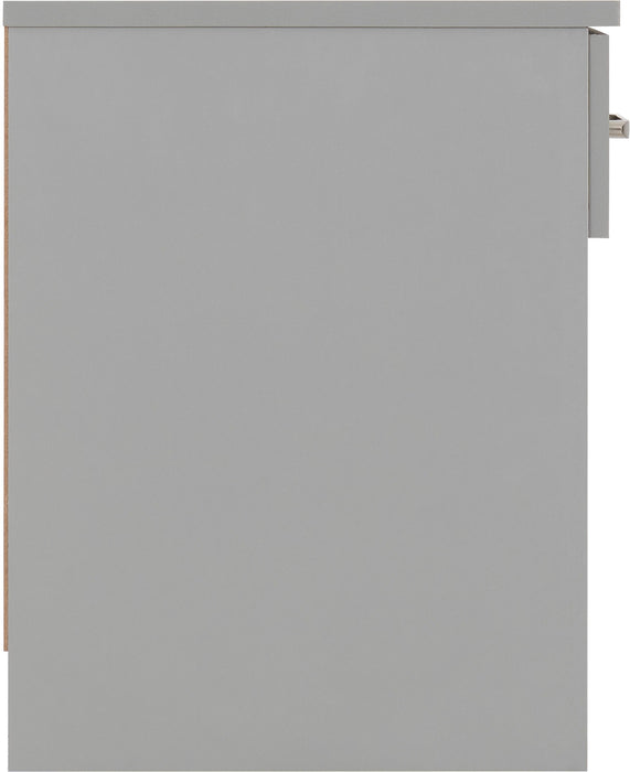 Dakota 1 Drawer Bedside Light Grey
