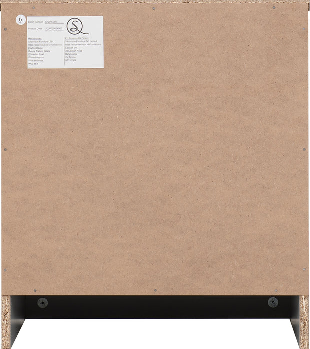 Dakota 1 Drawer Bedside Light Grey