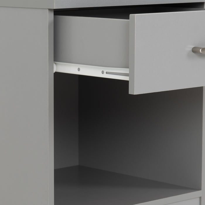 Dakota 1 Drawer Bedside Light Grey