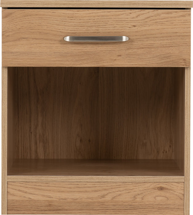 Dakota 1 Drawer Bedside Oak Effect