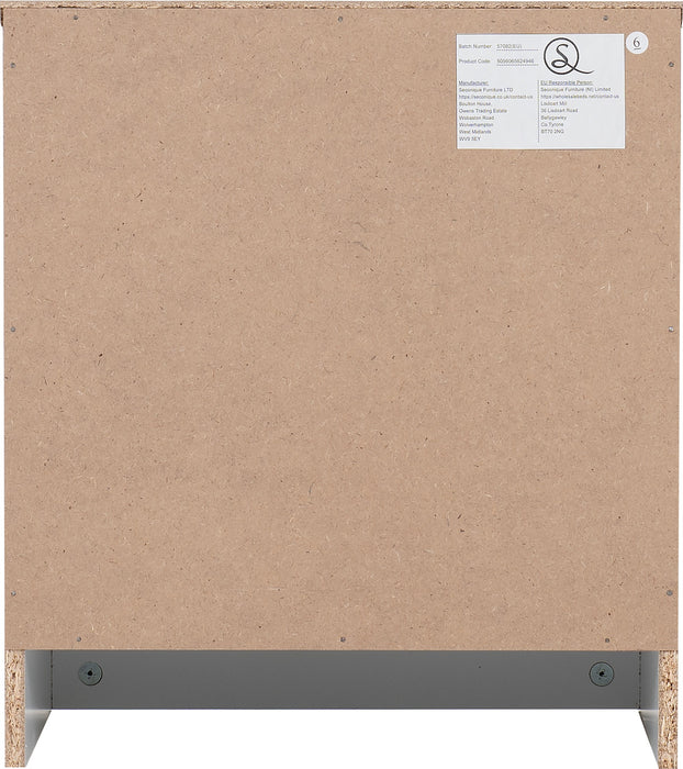 Dakota 1 Drawer Bedside White