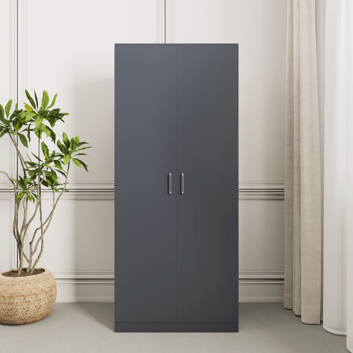 Dakota 2 Door Wardrobe Dark Grey