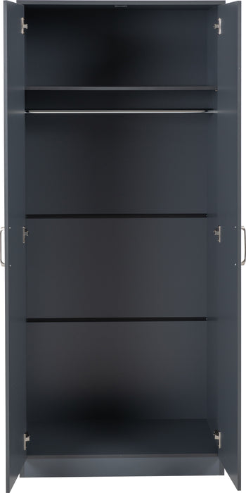 Dakota 2 Door Wardrobe Dark Grey