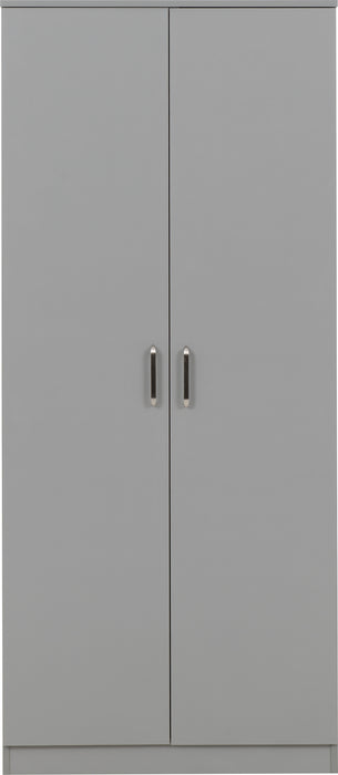 Dakota 2 Door Wardrobe Light Grey