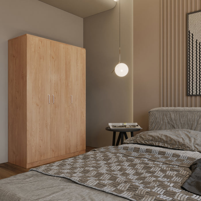 Dakota 3 Door Wardrobe Oak Effect