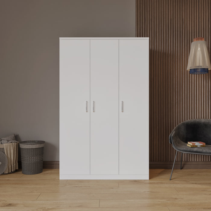 Dakota 3 Door Wardrobe White