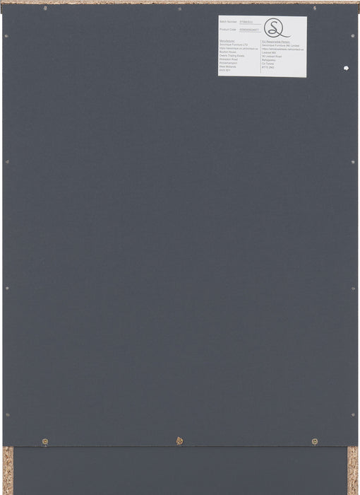 Dakota 3 Drawer Bedside Dark Grey