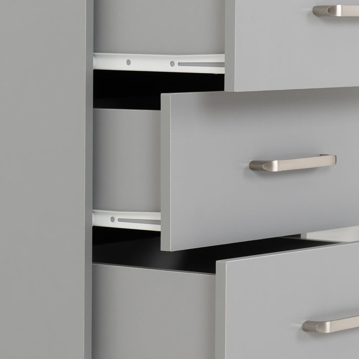 Dakota 3 Drawer Bedside Light Grey