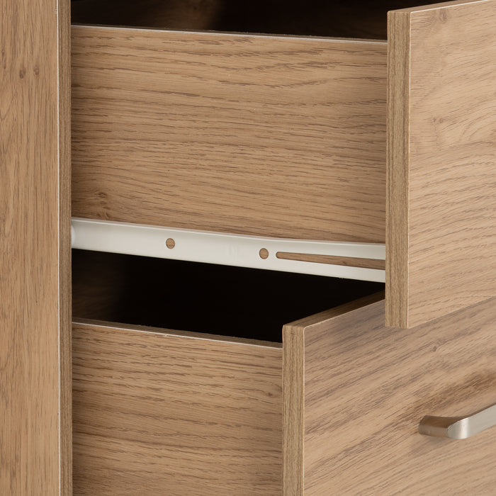 Dakota 3 Drawer Bedside Oak Effect