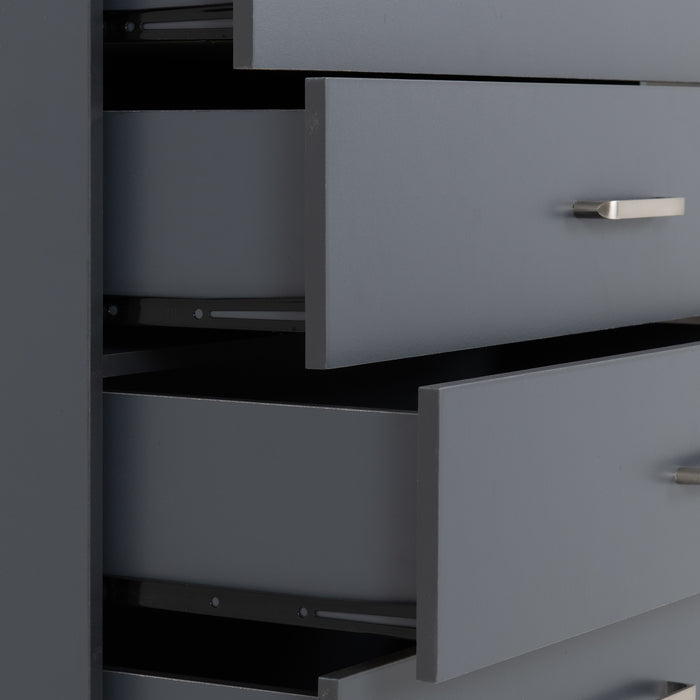Dakota 4 Drawer Chest Dark Grey