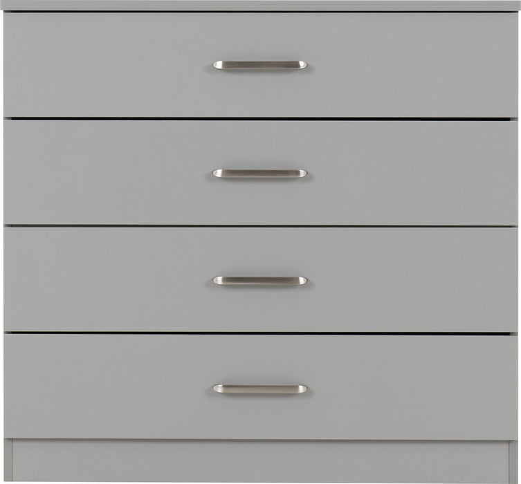 Dakota 4 Drawer Chest Light Grey