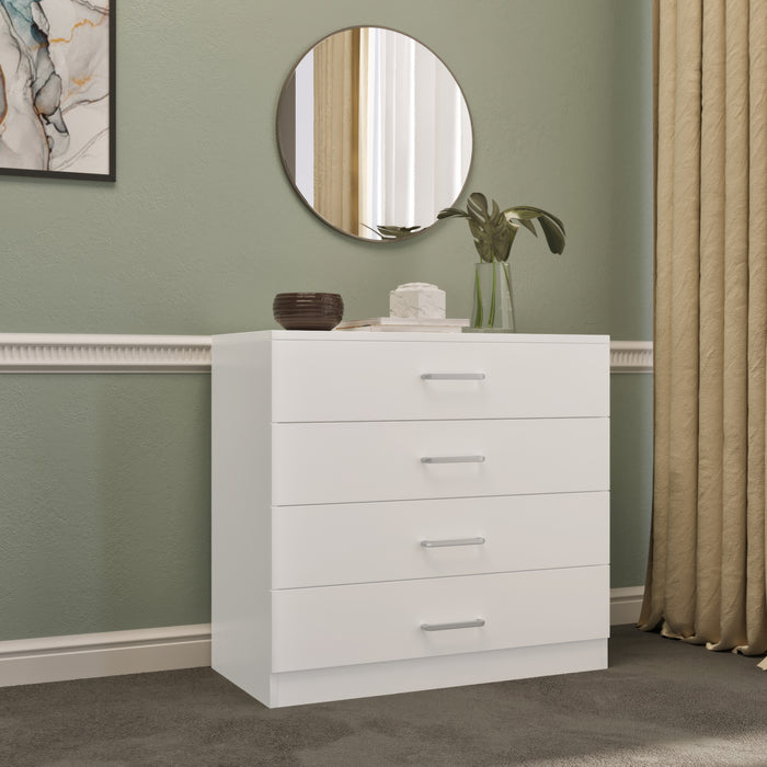 Dakota 4 Drawer Chest White