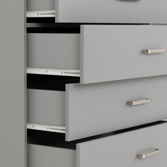 Dakota 5 Drawer Chest Light Grey