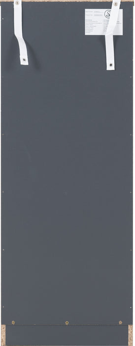 Dakota 5 Drawer Narrow Chest Dark Grey