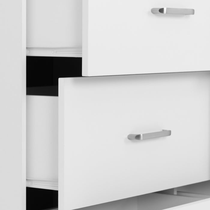 Dakota 6 Drawer Chest White