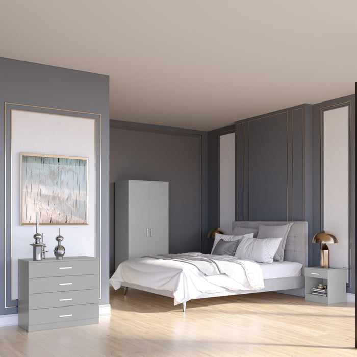 Dakota 4 Drawer Chest Light Grey