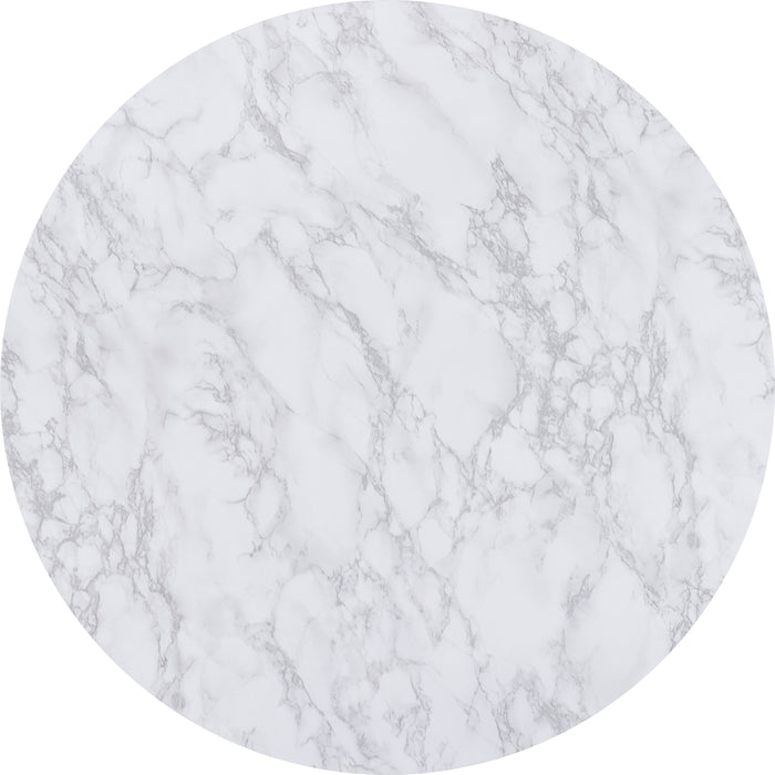 Dallas Round Coffee Table Set Marble/Gold Effect