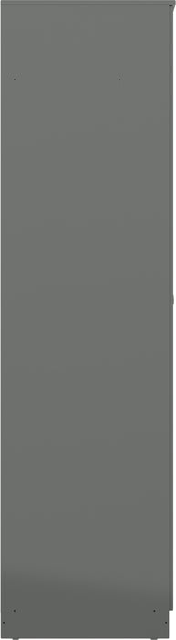 Denver 2 Door Wardrobe Grey Gloss