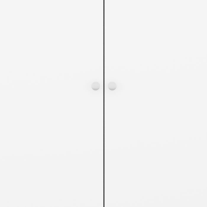 Denver 2 Door Wardrobe White Gloss
