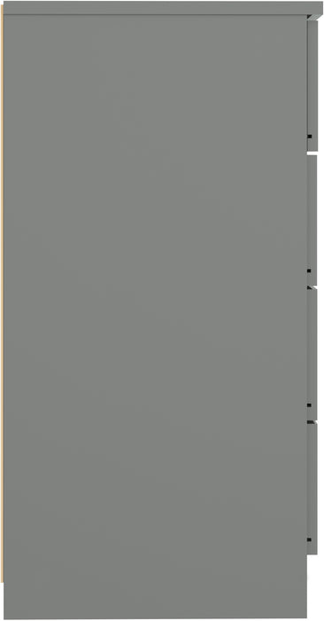 Denver 4 Drawer Chest Grey Gloss