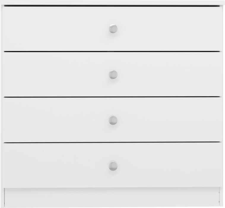 Denver 4 Drawer Chest White Gloss