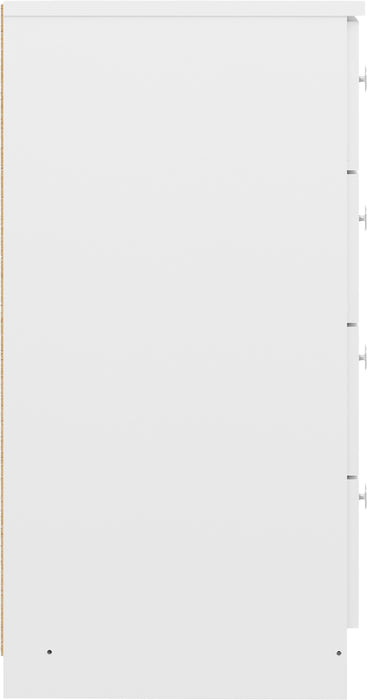 Denver 4 Drawer Chest White Gloss