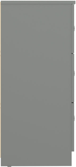 Denver 6 Drawer Chest Grey Gloss