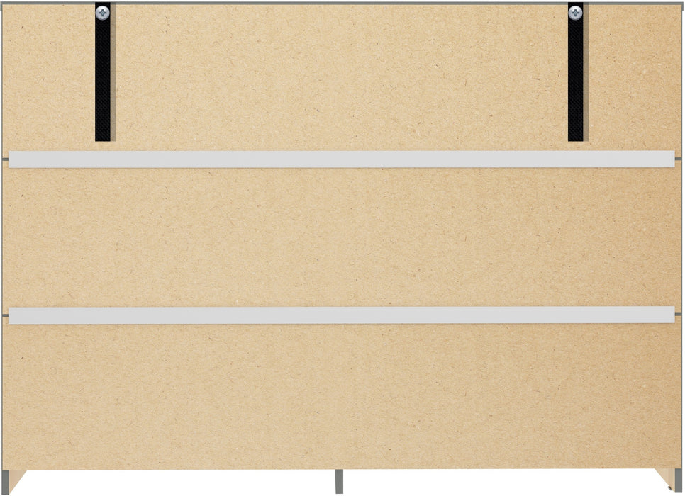 Denver 6 Drawer Chest Grey Gloss