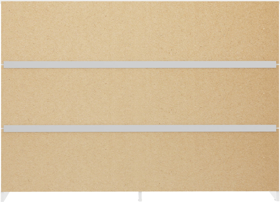 Denver 6 Drawer Chest White Gloss