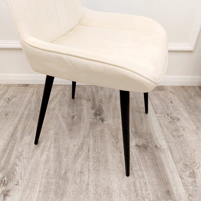 4 X Dido Dining Chairs In Cream