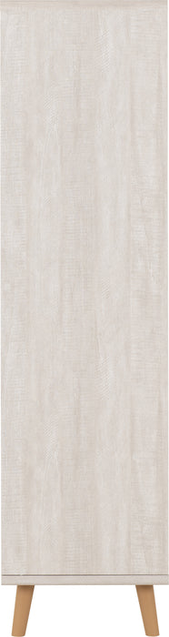 Dixie 2 Door Wardrobe Dusty Grey/White