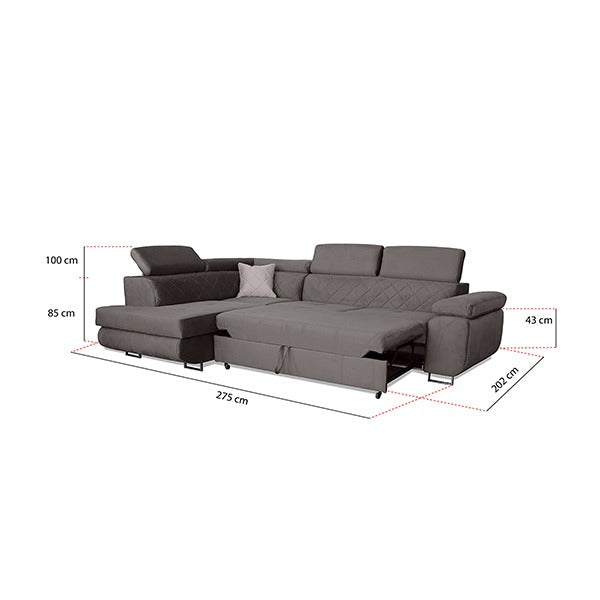 Laguna Grey Corner Sofa