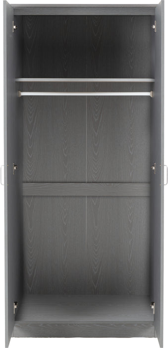 Felix 2 Door Wardrobe Grey
