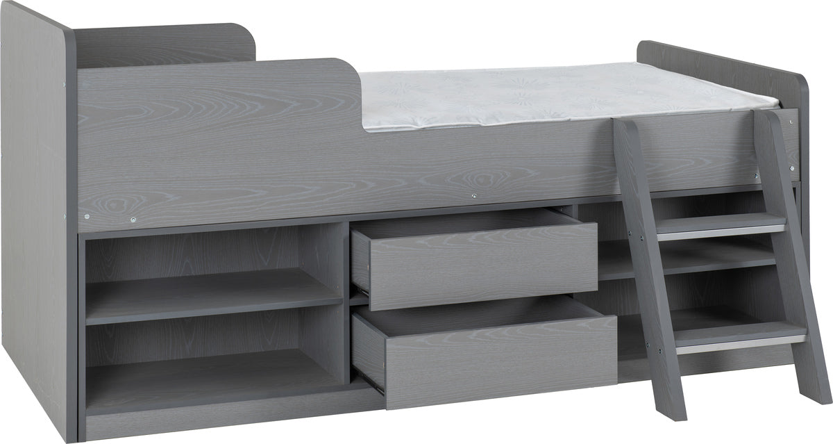 Felix Low Sleeper Bed Grey