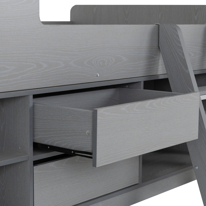 Felix Low Sleeper Bed Grey